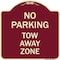 Signmission No Parking Tow Away Zone Heavy-Gauge Aluminum Architectural Sign, 18" x 18", BU-1818-23650 A-DES-BU-1818-23650 - alternate 1